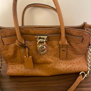 Michael Kors ostrich leather bag